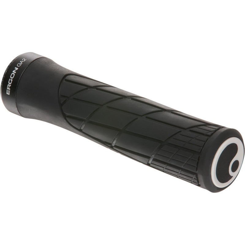 Ergon GA2 MTB All-Mountain Bike Grips â€“ Ergonomic, Adjustable, Soft German Rubber for Trail, XC, Freeride & Bikepacking, Black